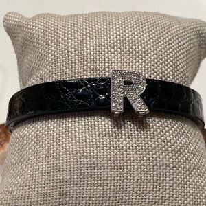 Wonderful INOX Steel Diamond “R” Bracelet